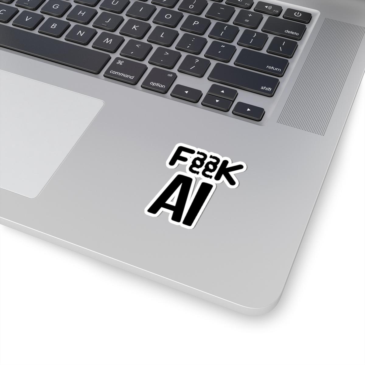 F@@KAI Font sticker on laptop