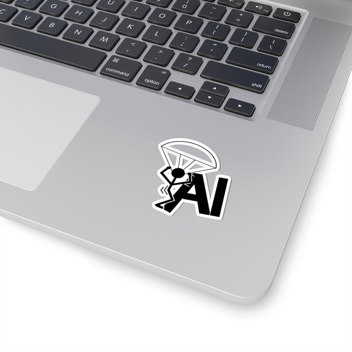 ParaF AI sticker on laptop